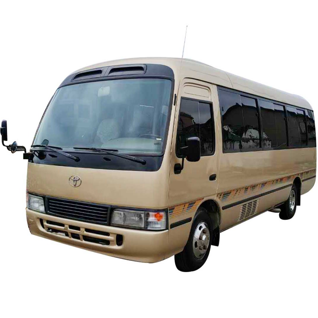 Used Minibus in Cheap Price toyota coaster 30 Seater Bus for Sale LHD Used Manual Engine 1hz /3rz Petrol Buses in Stock